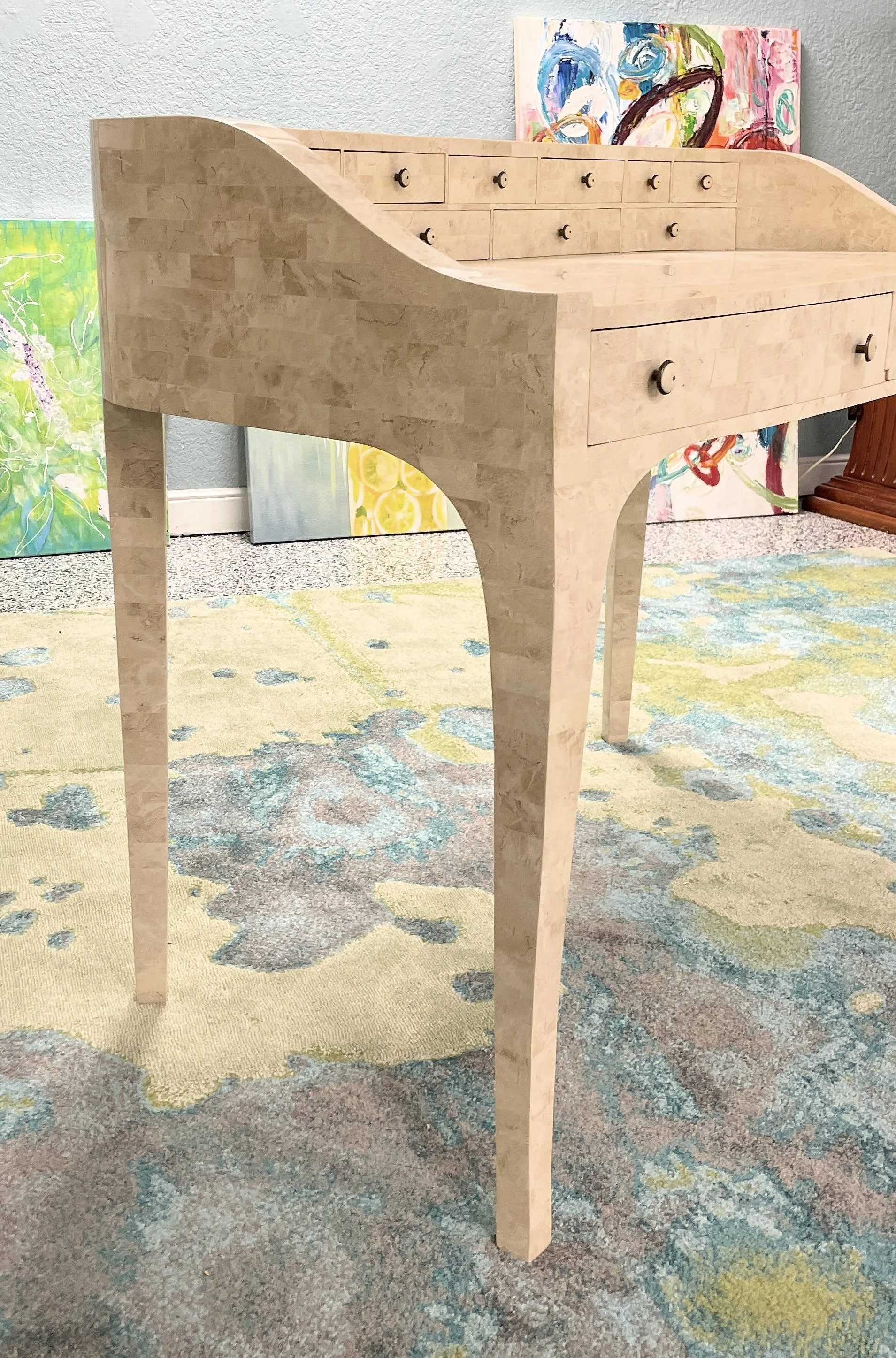 Encore Furniture Gallery-Maitland Smith Tessellated Stone Writing Desk